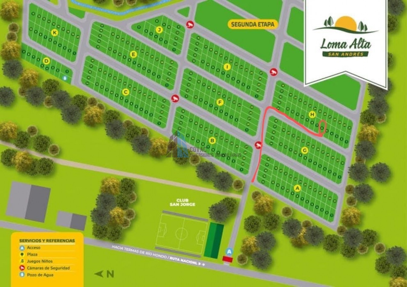 Venta - Lote en Barrio Privado Loma Alta San Andres