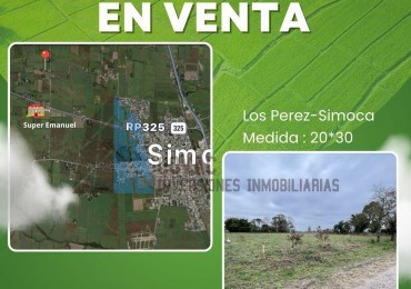 Terreno en Venta - Simoca, Los Perez